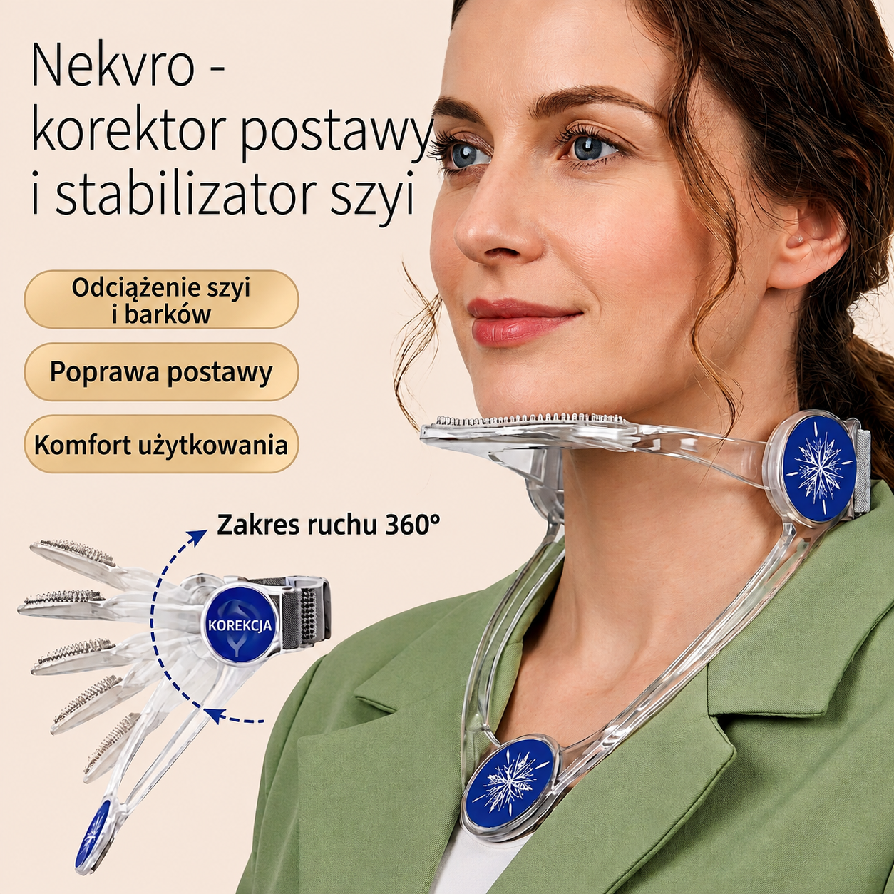 Nekvro™ – Korektor postawy i stabilizator szyi